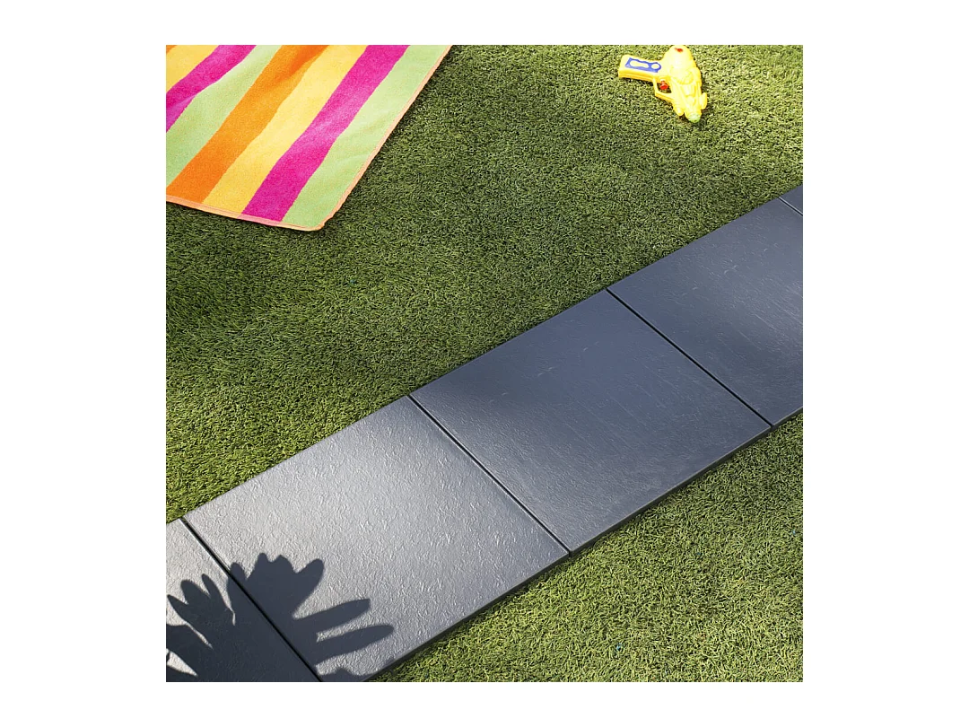 PACK 9 BALDOSAS CLICKFLOOR PIZARRA LOP 30X30CM ANTRACITA