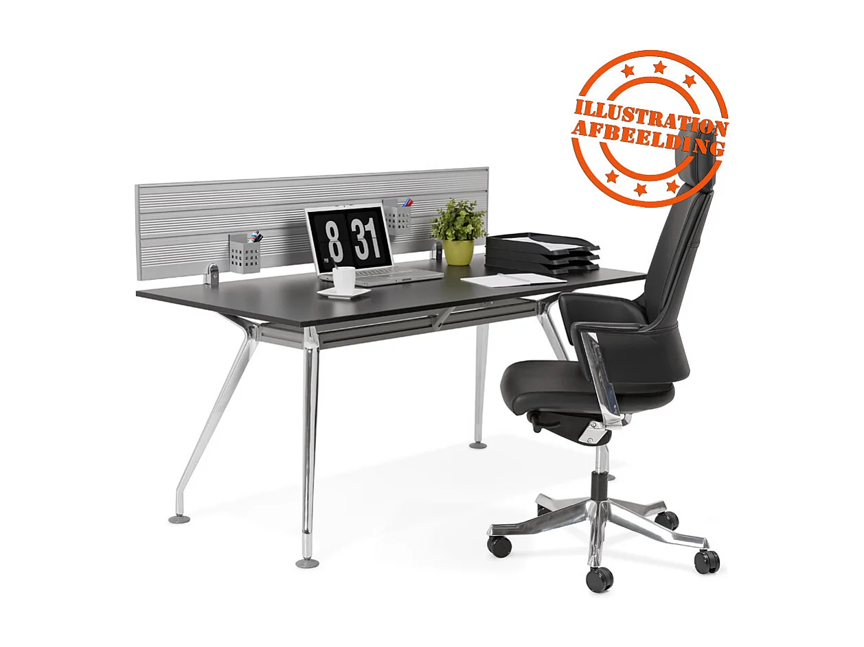 Séparateur de Bureau "Hide" 160cm Argent