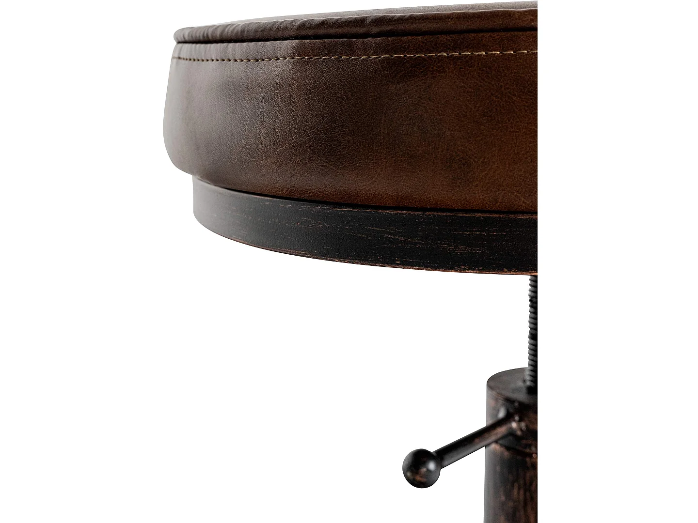 Lot de 2  Tabouret - Similicuir - Bronze - Destin