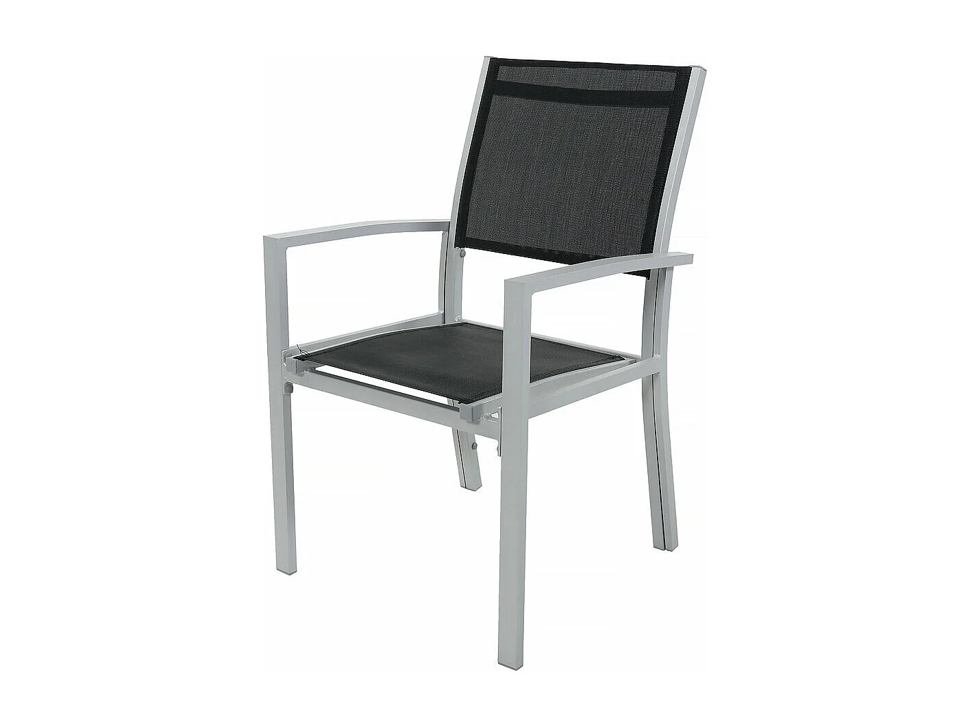 Conjunto de jardim extensível "Lagos" - Mesa 200/320 x 105 cm - 10 cadeiras - Preto