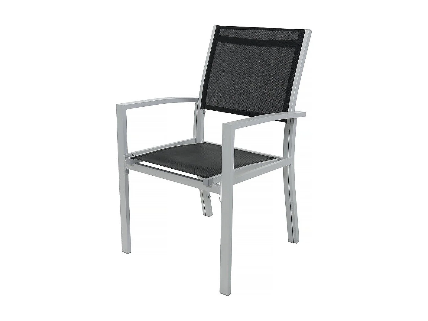 Salon de jardin repas extensible "Lagos" - Table extensible 200/320 x 105 x 76 cm - 10 chaises - Noir