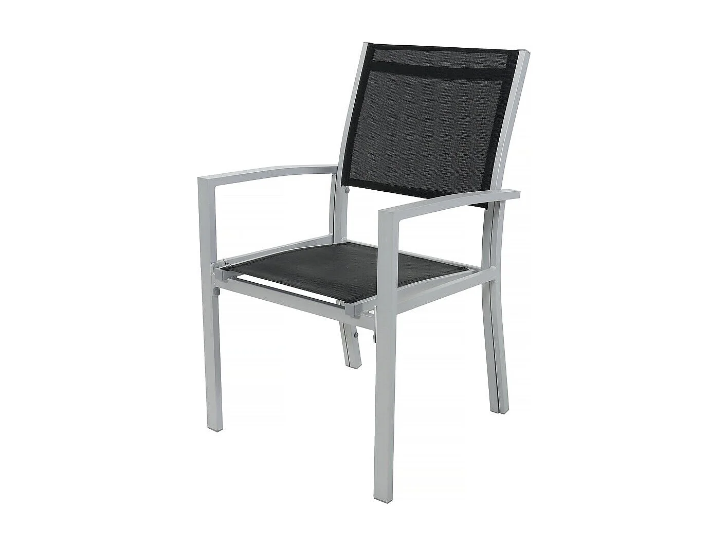 Conjunto de jardim extensível "Lagos" - Mesa 200/320 x 105 x 76 cm - 12 cadeiras - Preto