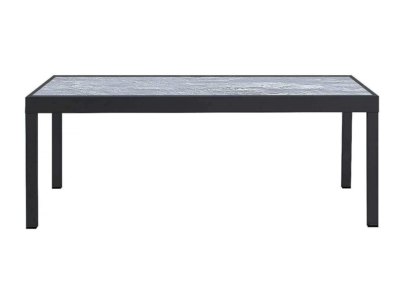 Set da pranzo da esterno estensibile "Lagos" - Tavolo estensibile 200/320 x 105 x 76 cm - 12 sedie - Nero