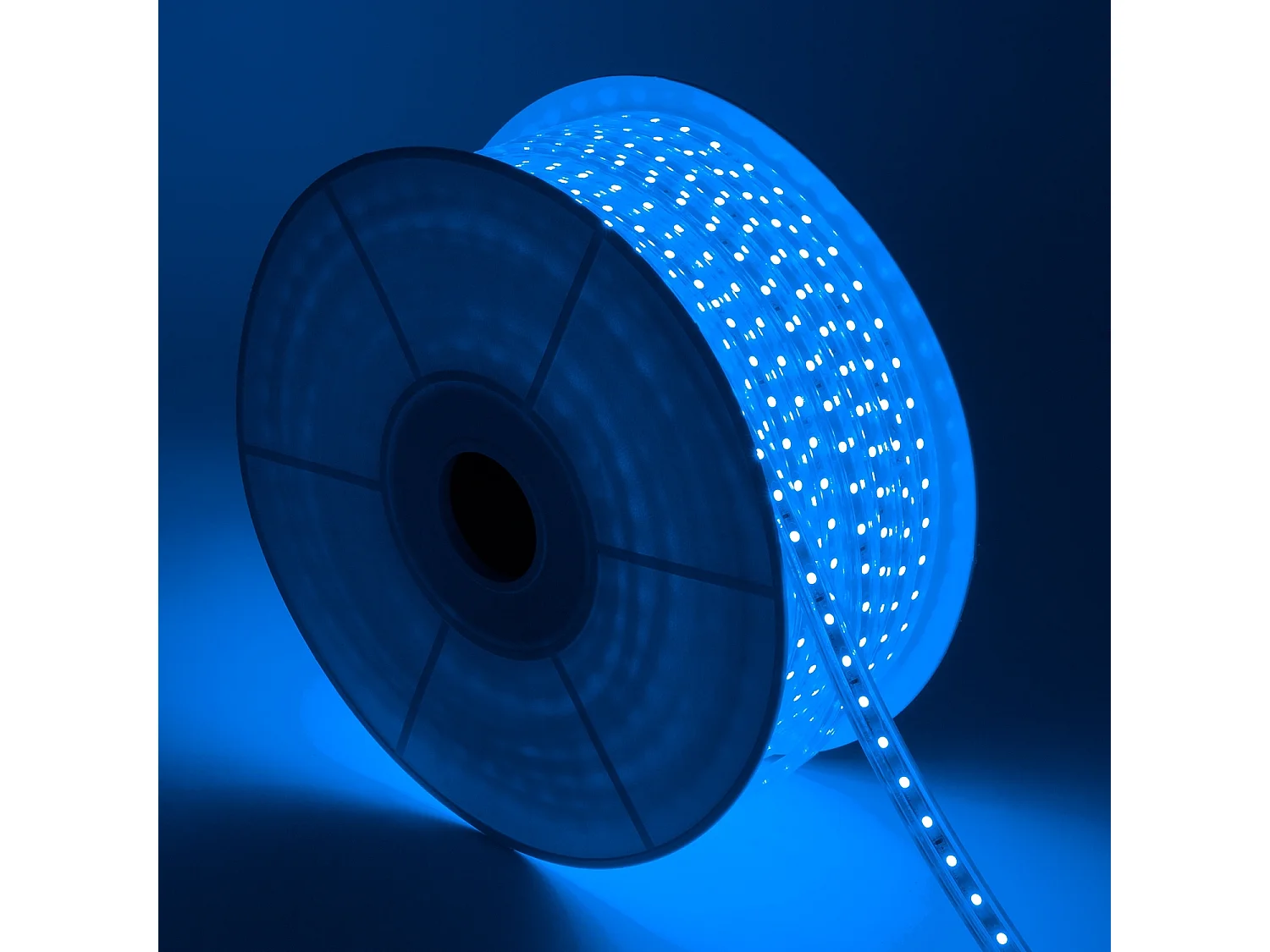 Bobina Tira LED RGB 220V AC 60 LED/m 50m IP65 Ancho 16mm Corte cada 100 cm