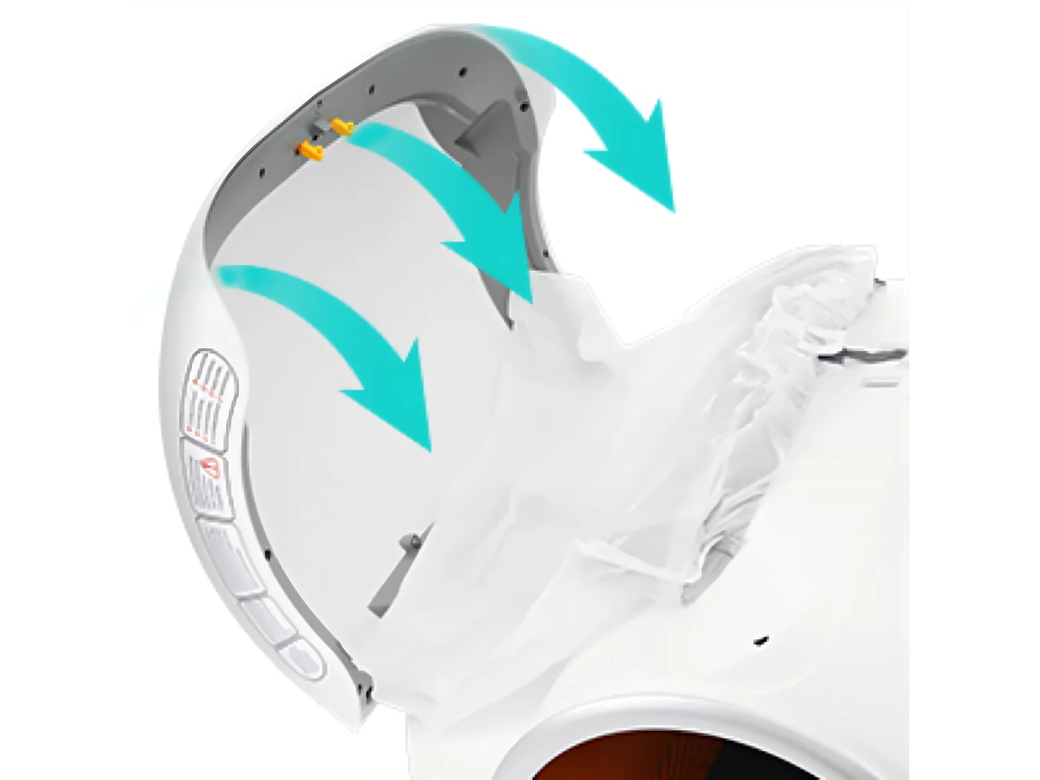 Maison de toilette pour chat, bac à litière, nettoient automatiquement, odeur éliminée, avec capteur infrarouge et APP, 48x52x50.5cm