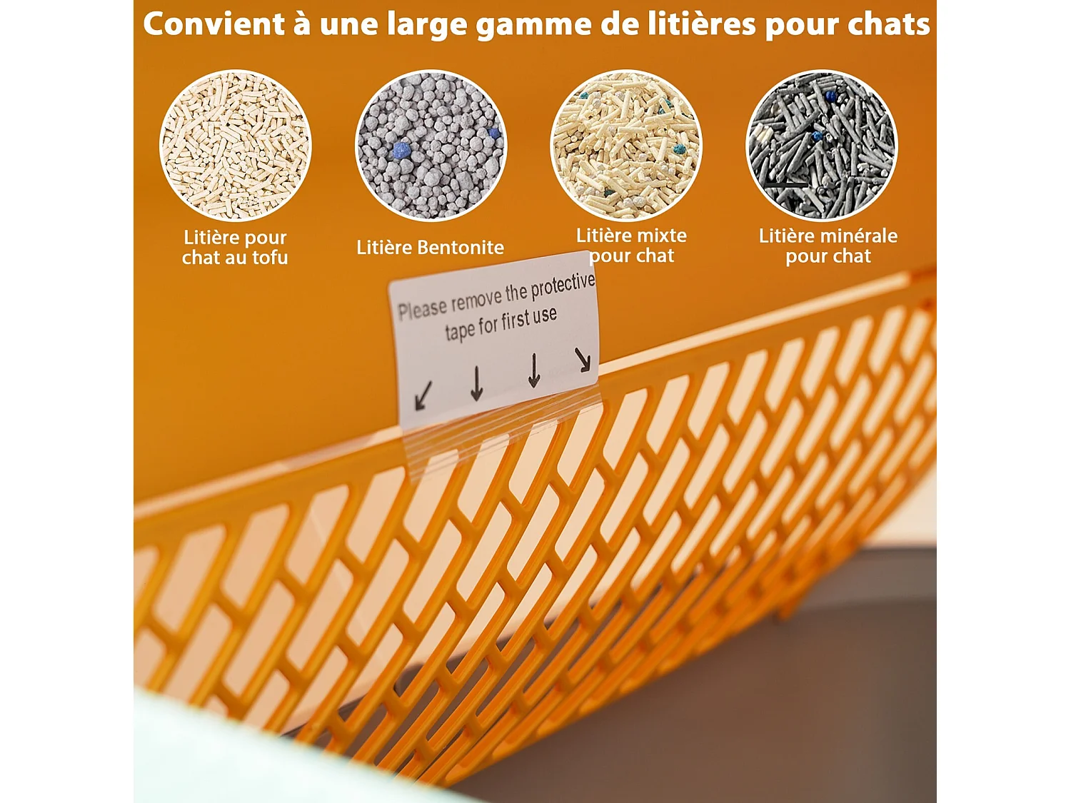 Slimme kattenbak, automatische kattenbakrobot, automatisch reinigend, geurverwijderend, met infraroodsensor en APP, 48x52x50,5cm