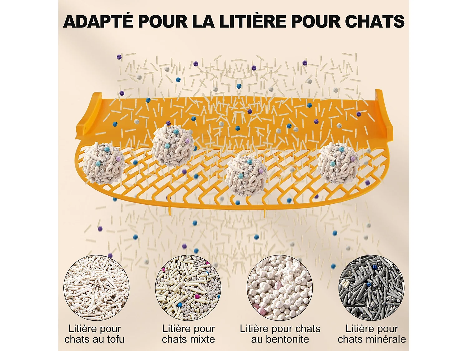 Toilette intelligente pour chat, Robot litière automatique pour chat, nettoient automatiquement, odeur éliminée, avec capteur infrarouge et APP, 48x52x50.5cm