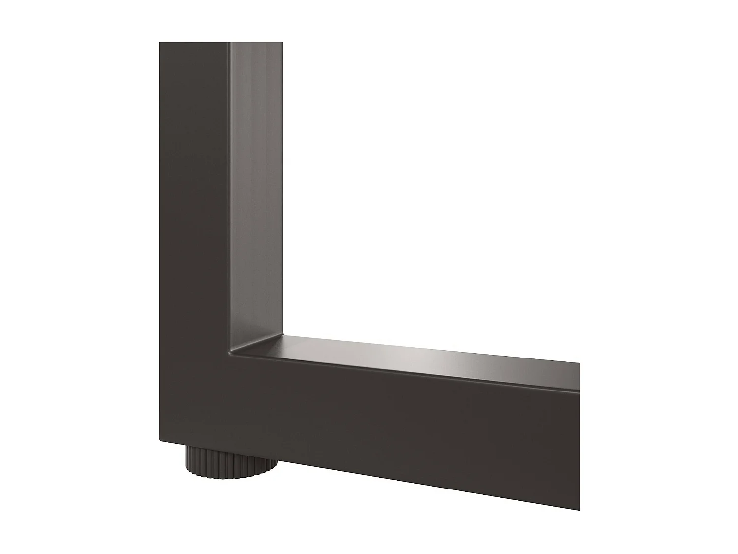 Gartenmöbel mit verstellbaren Füßen - 2 -Seter -Sofa + 2 Sessel + Glas Couchtisch - verzinkter Rahmen - graue Kissen