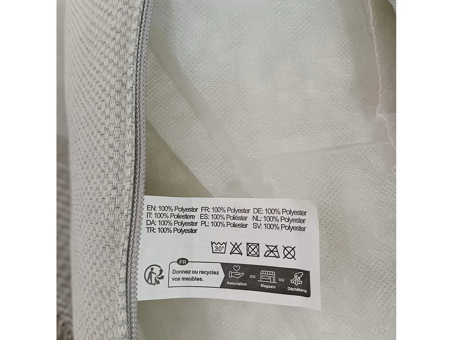 Salotto da Giardino Rebecca Mobili Makopa 68x135x67 Alluminio PE Grigio Chiaro Marrone Moderno SET 4 pz