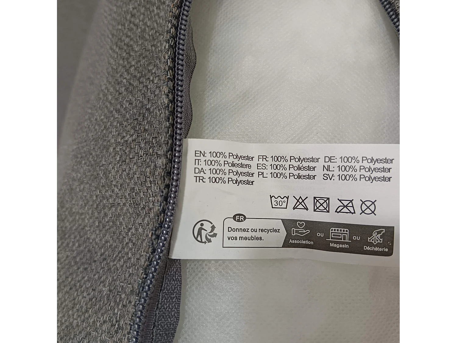 Salotto da Giardino Rebecca Mobili Felfel 68x135x67 Alluminio PE Grigio Scuro Marrone Moderno SET 4 pz