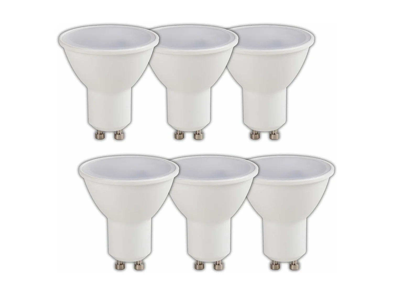 Lot 6 ampoules LED connectée GU10 (LuzE) 2700/6500K 400lm 5W WiFi - Voltman