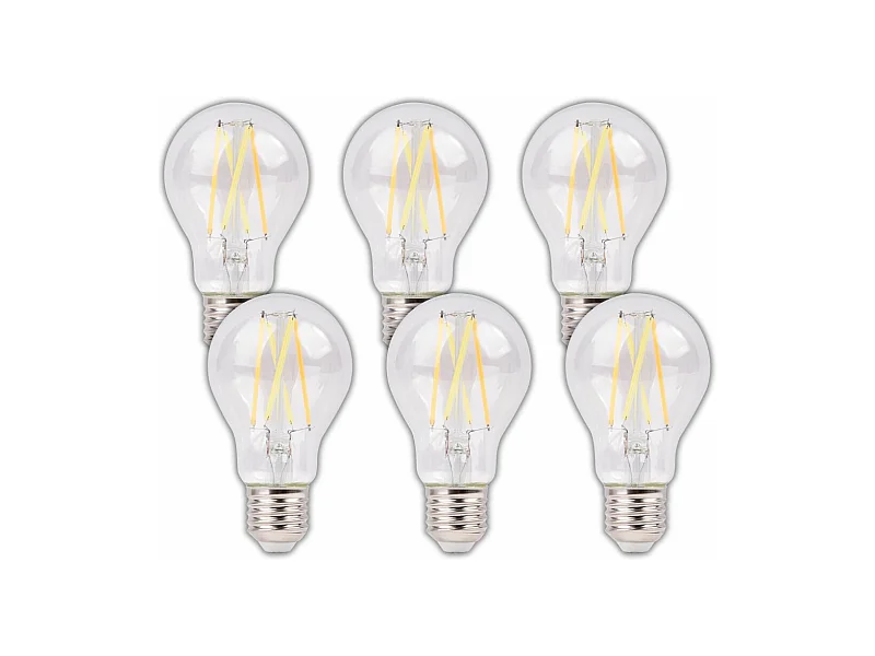 Lot de 6 ampoules LED connectées E27 806lm WiFi - Voltman