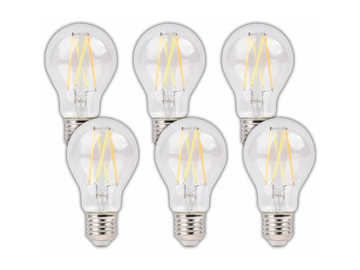 Lot de 6 ampoules LED connectées E27 806lm WiFi - Voltman