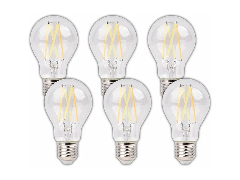 Lot de 6 ampoules LED connectées E27 806lm WiFi - Voltman