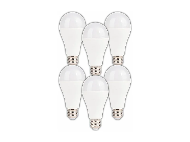 Lot 6 ampoules LED connectées (LuzE) E27 2700/6500K 1050lm 11W WiFi - Voltman