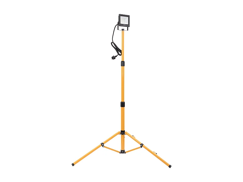 Projecteur LED trépied 30W IP65 - Jaune - Zenitech
