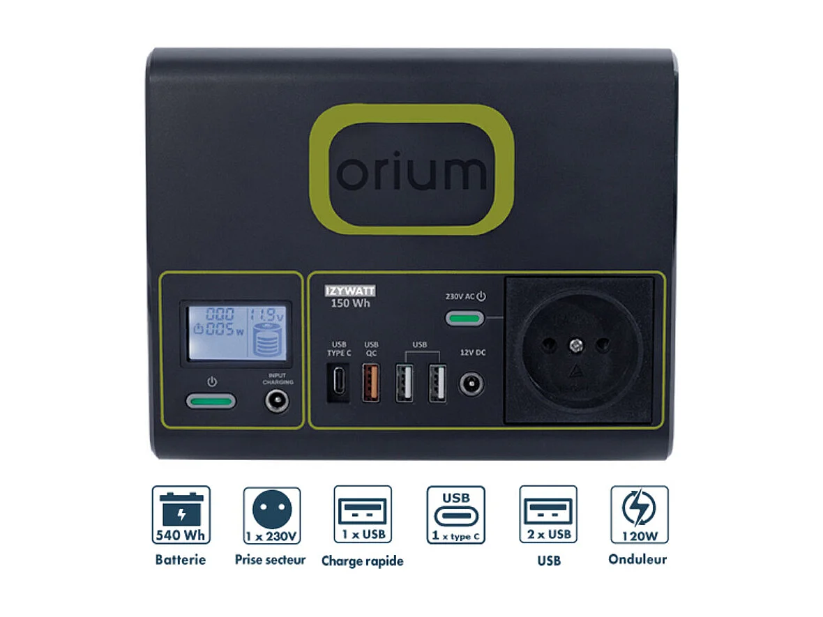 Station électrique portable Izywatt 150 - Orium
