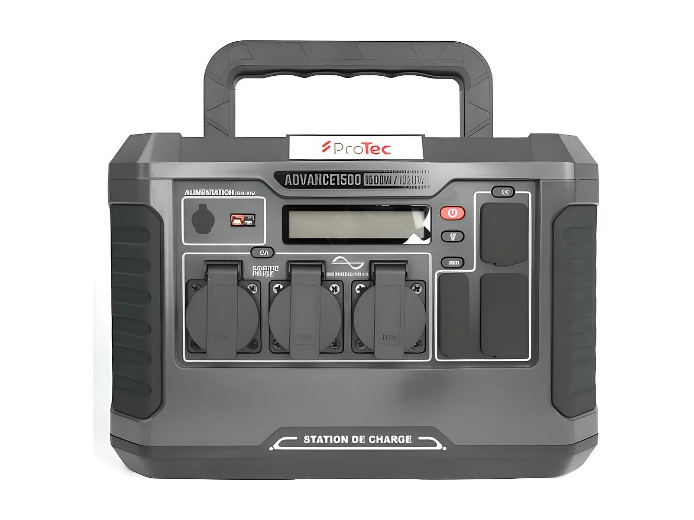 Station d'énergie portable Advance 1500 - Générateur électrique - 1328Wh/1500W - Sortie AC - Noir - Protec