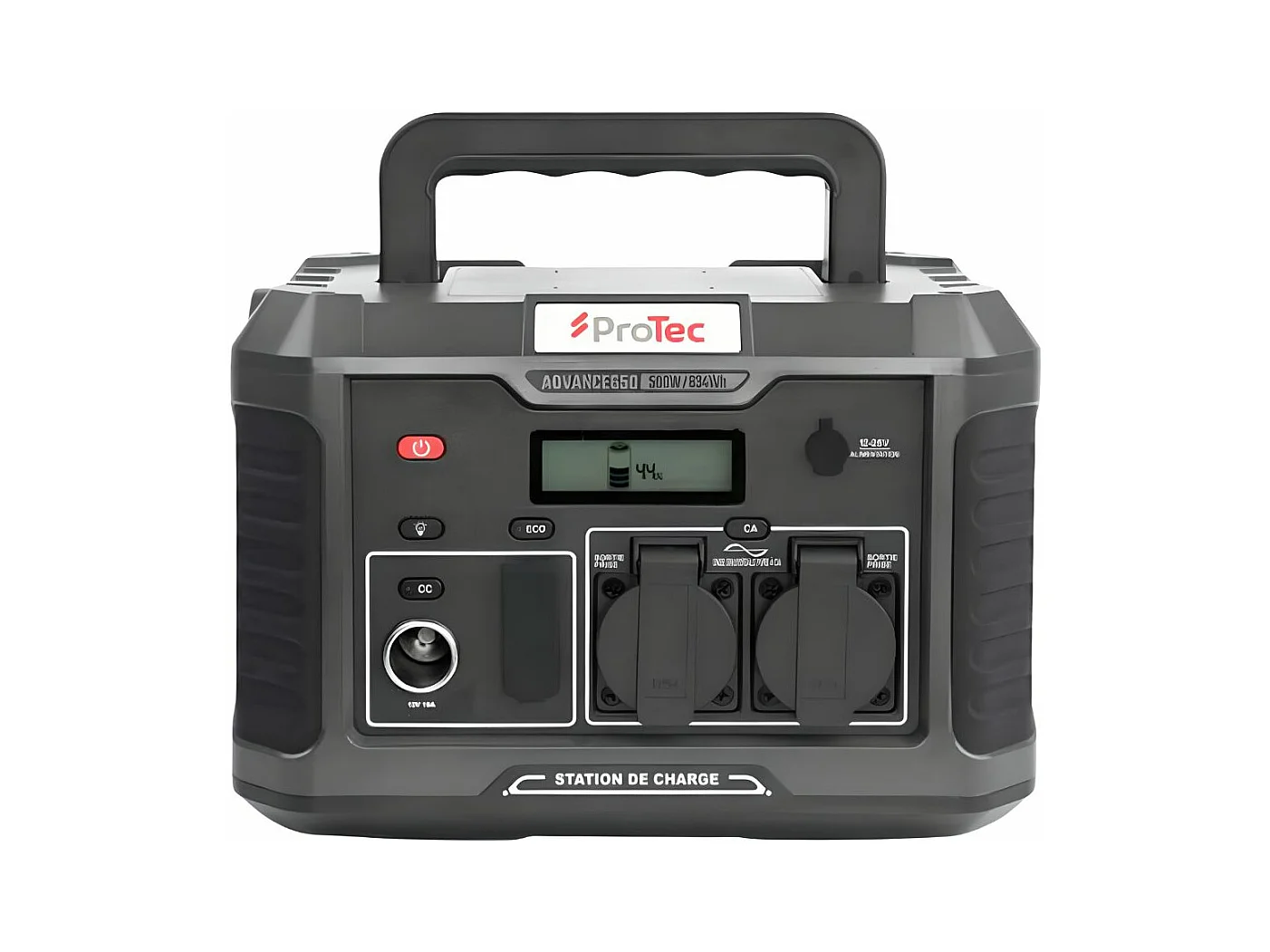 Station d'énergie portable Advance 650 - Générateur électrique - 634Wh/600W - Sortie AC - Noir - Protec