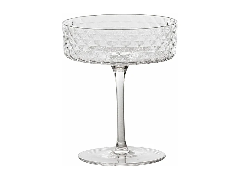 Coppa - Set 4pz Calice 25 cl Bicchiere da Cocktail e Vini Aromatici, Vetro, Design Elegante - Zafferano Made in Italy