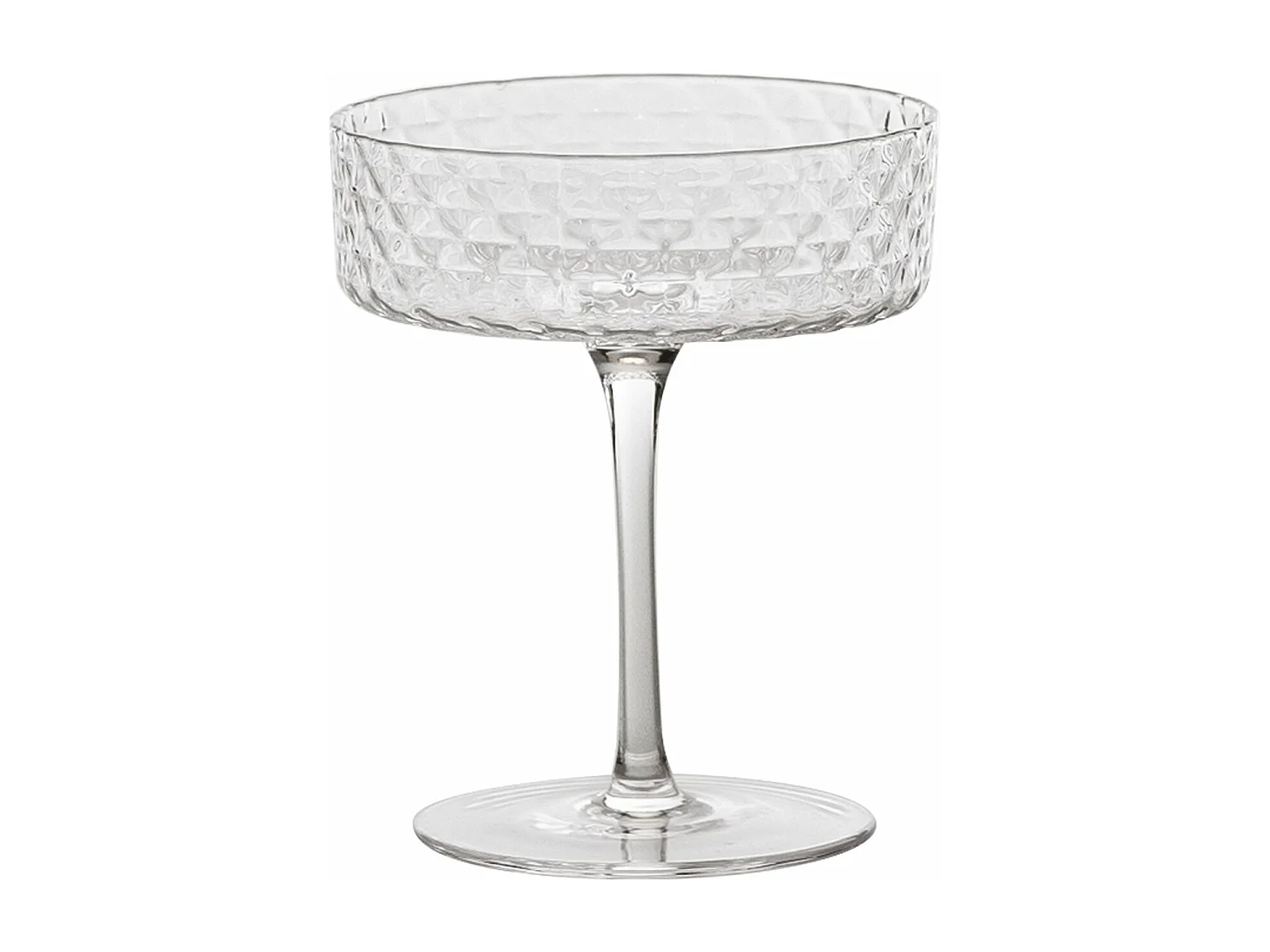 Coppa Set 4pcs Gobelet 25 cl Verre pour Cocktails et Vins Aromatiques, Verre, Design Élégant Zafferano Fabriqué en Italie