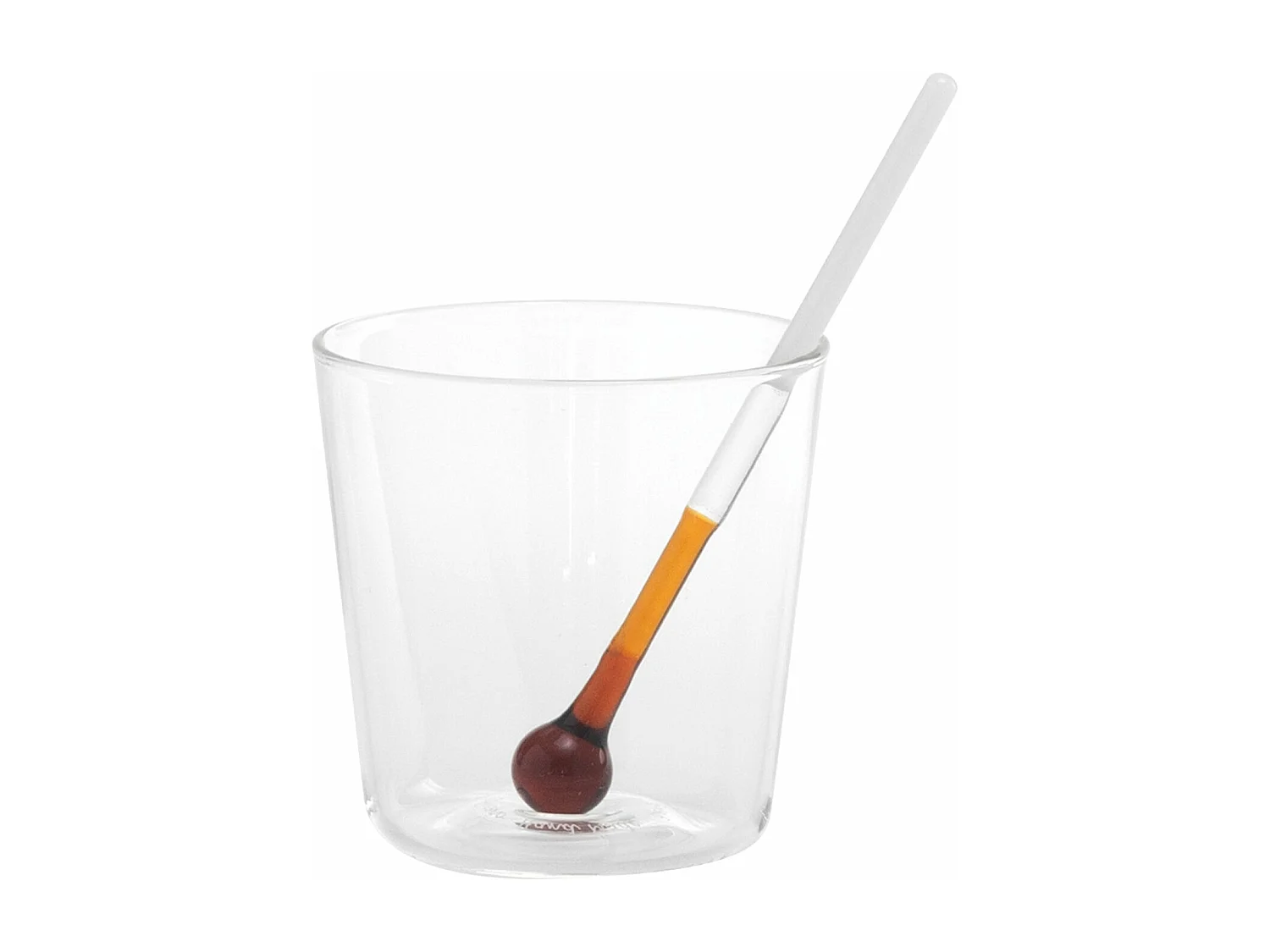 Vaso medidor Spritzometer - Juego de 2 vasos + dispensador Spritz, vidrio decorado, fabricado en Italia - Zafferano Italia