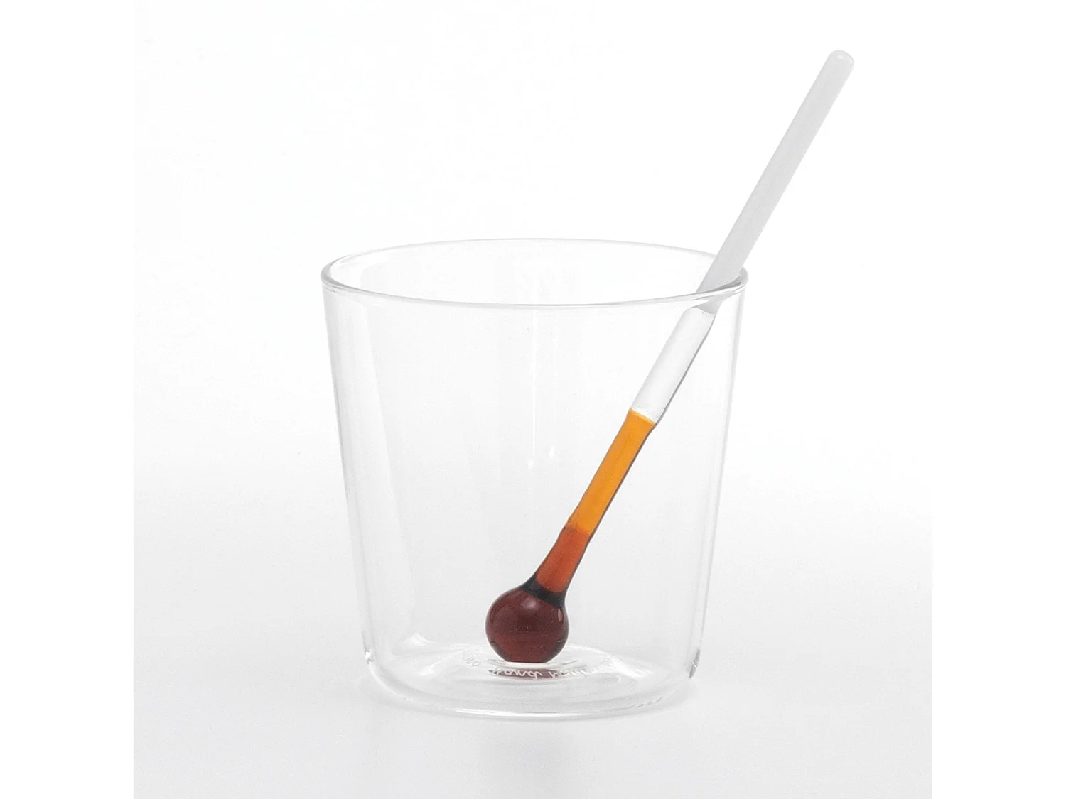Vaso medidor Spritzometer - Juego de 2 vasos + dispensador Spritz, vidrio decorado, fabricado en Italia - Zafferano Italia