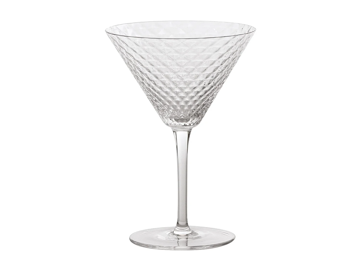 Martini - Set 4pz Calice 23 cl Bicchiere da Cocktail e Vini Aromatici, Vetro, Design Elegante - Zafferano Made in Italy