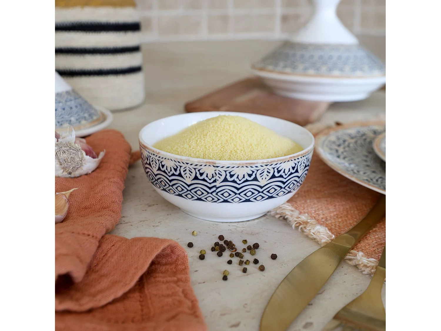 Novastyl - Lot 6 Coupelles Byzance 12cm En Porcelaine