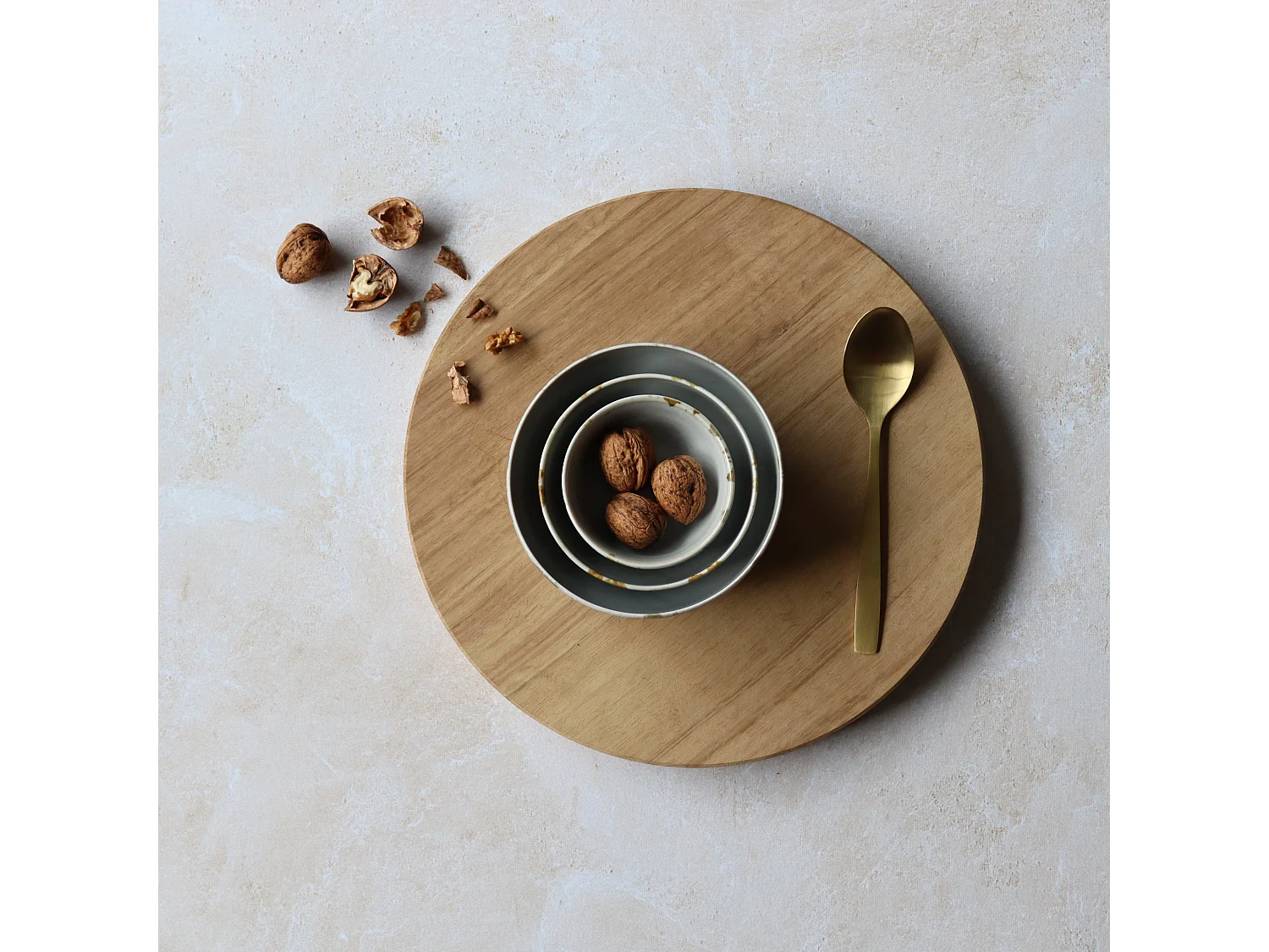 Novastyl - Lot 6 Coupelles Maka En Porcelaine 16cm