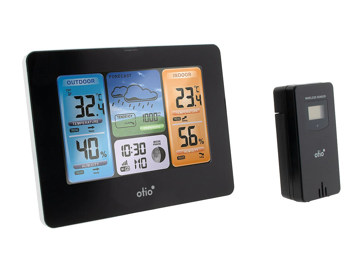 Station météo connectée + capteur sans fil - Otio
