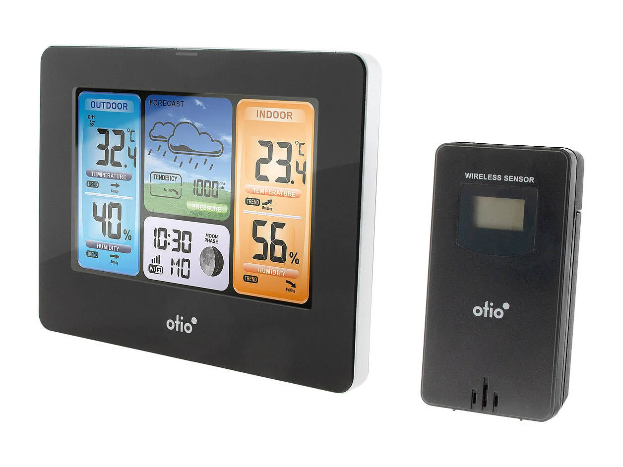 Station météo connectée + capteur sans fil - Otio
