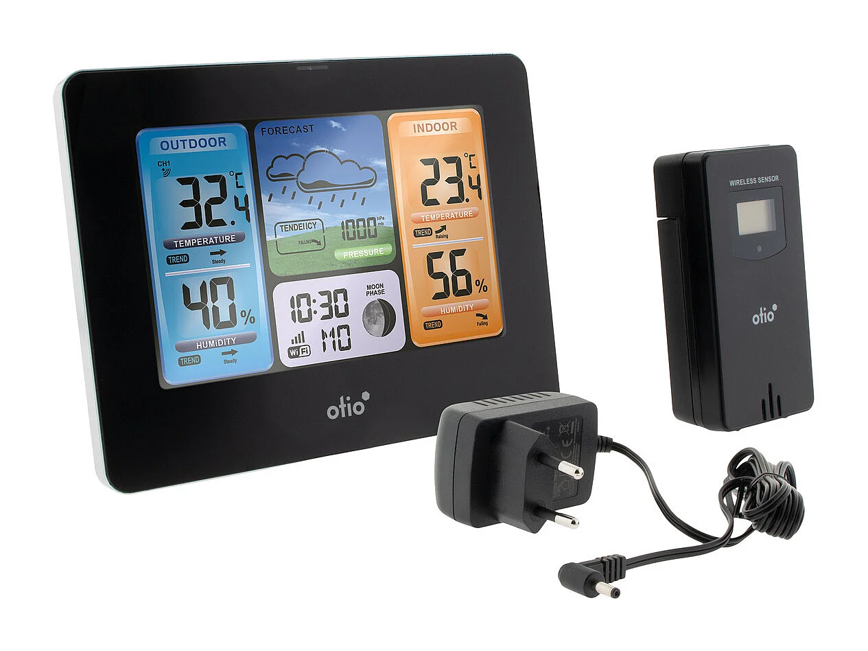 Station météo connectée + capteur sans fil - Otio