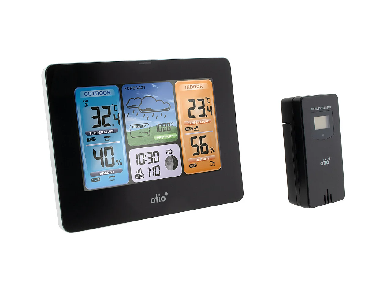 Station météo connectée + capteur sans fil - Otio