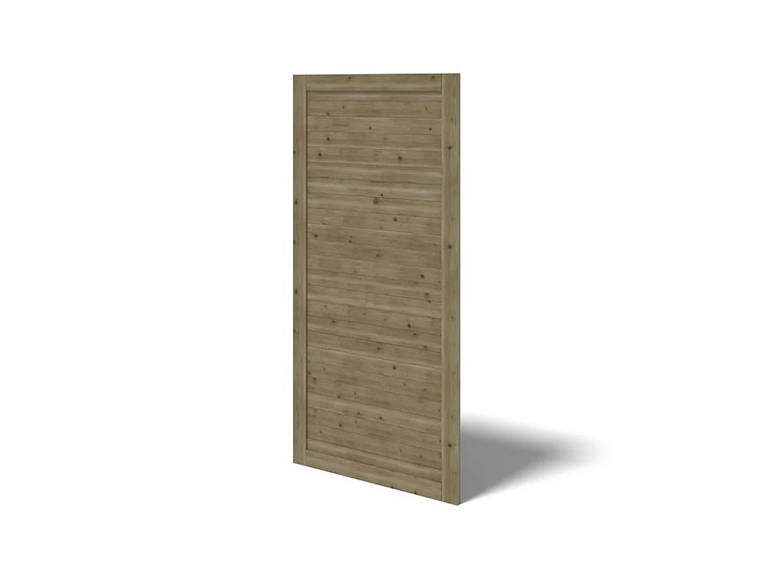 Gazebo da giardino in legno pergola 4.04x4.04 m con pannelli - Impregnata - ALT125 - ALTANKA