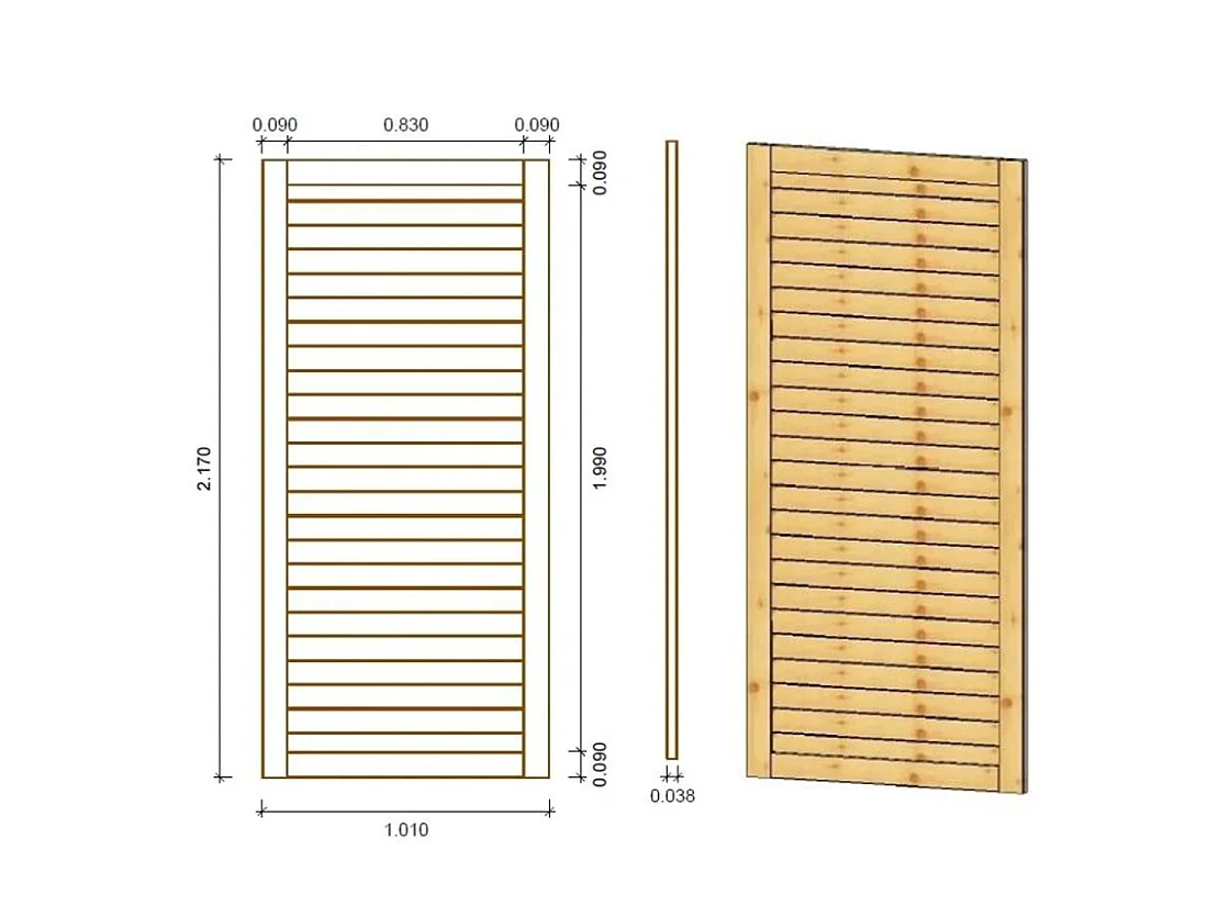 Gazebo da giardino in legno pergola 4.04x4.04 m con pannelli - Impregnata - ALT125 - ALTANKA