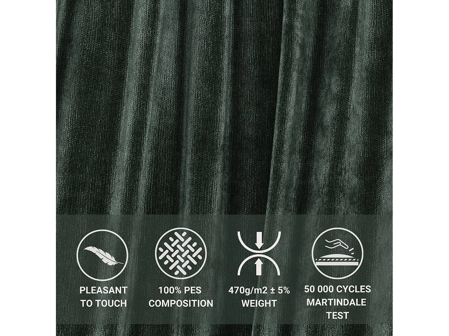 Lit boxspring en tissu chenille Ambrosia - matelas - surmatelas - 200x200 cm - vert