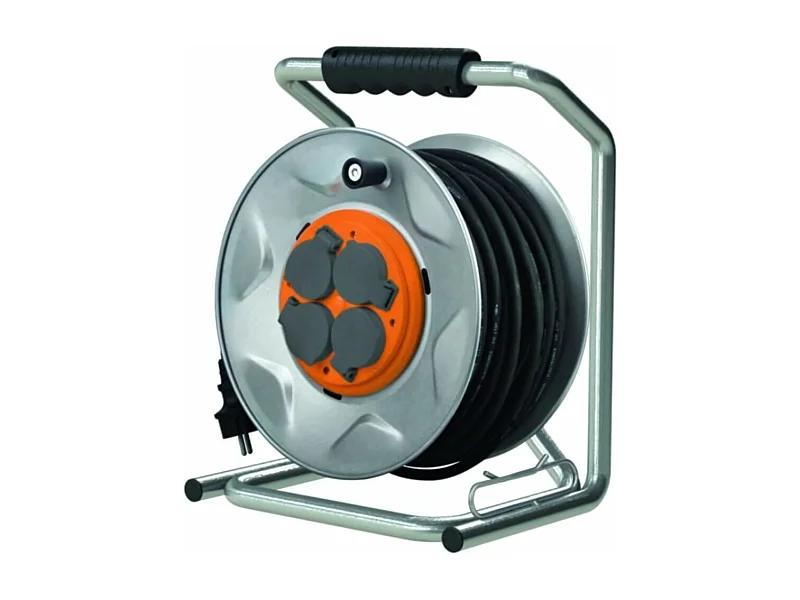 Enrouleur de chantier 35m H07RNF 3G1,5mm² 4x16A - métal - Zenitech