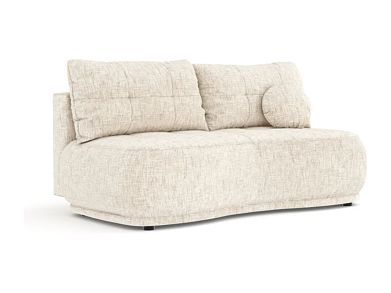 Canapé convertible Cirrus - toile tissée - 3 places - creme