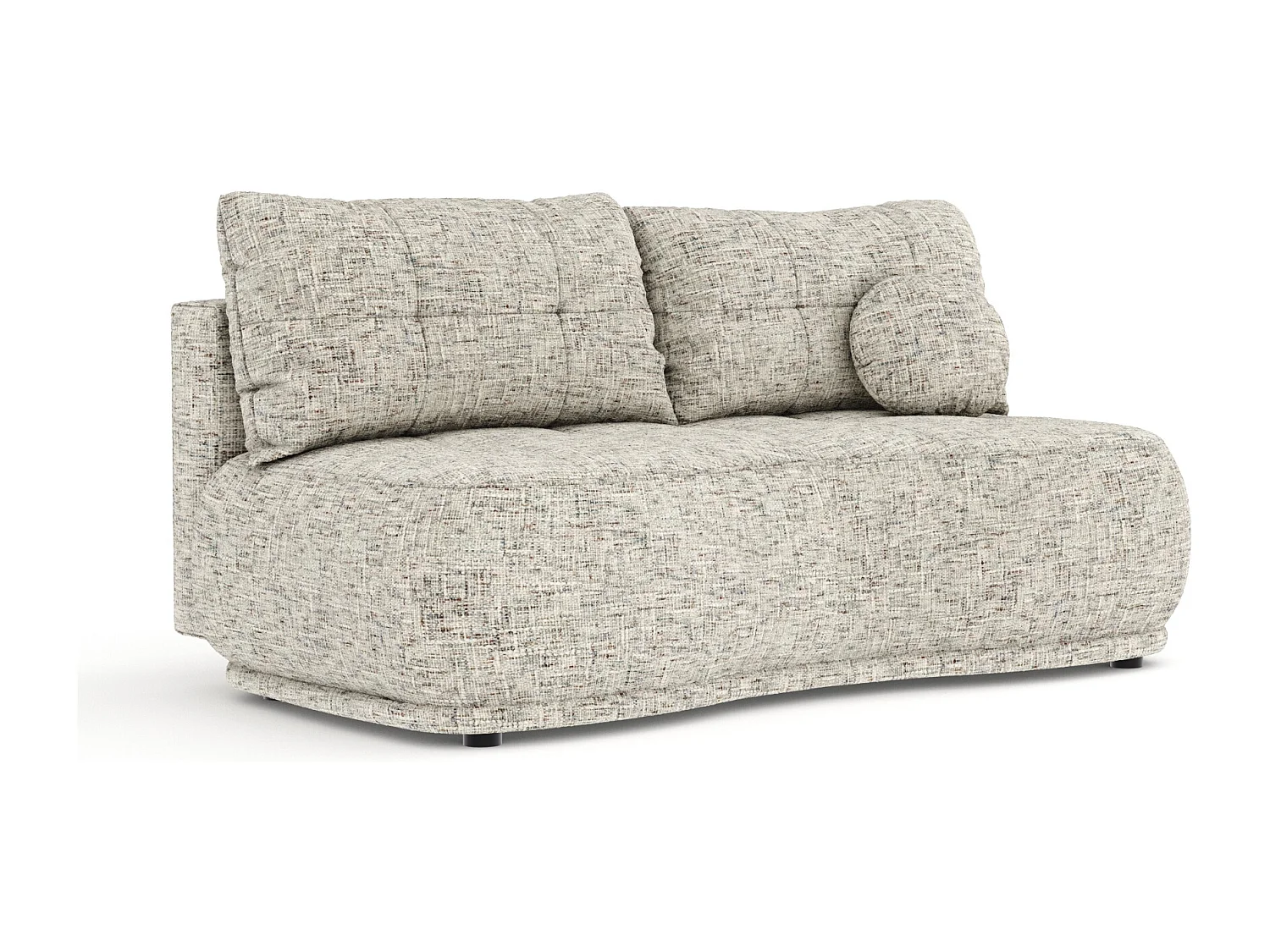 Canapé convertible Cirrus - toile tissée - 3 places - beige mélangé