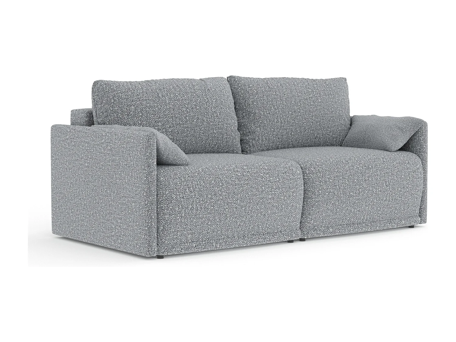 Canapé convertible Nappa - boucle - 3 places - gris