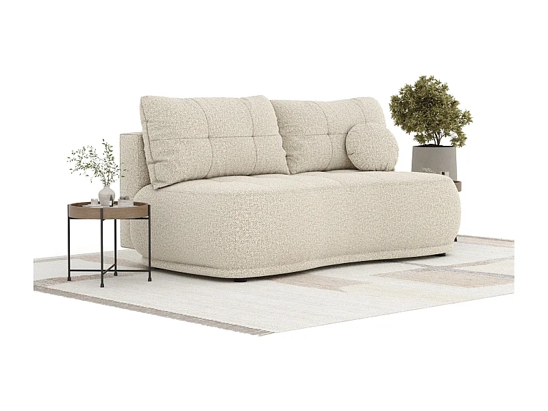 Canapé convertible Cirrus - boucle - 3 places - beige