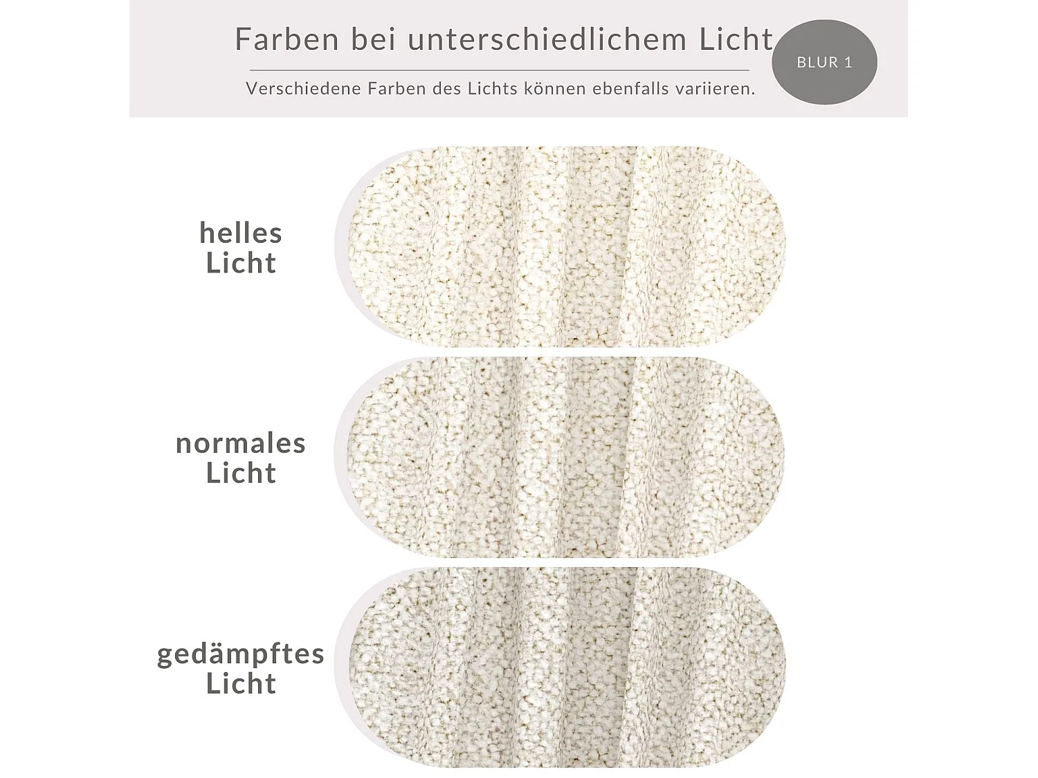 Canapé d'angle convertible Bodega - boucle - 4 places - creme