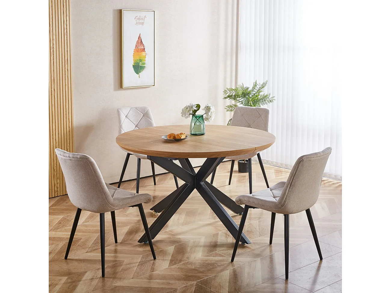 Mesa redonda extensível Asuna