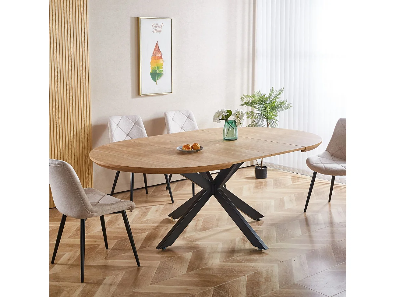 Mesa redonda extensível Asuna