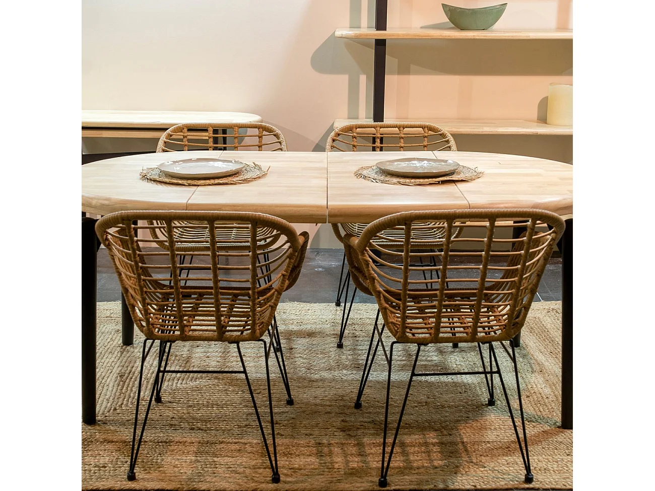 Mesa redonda extensível Padma