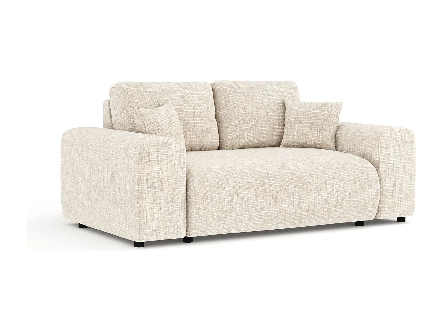 Canapé en toile tissée Zanzibar - 2 places - creme