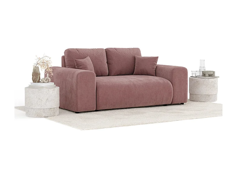 Sofa aus Samtstoff Zanzibar - Zwei-Personen - rosa
