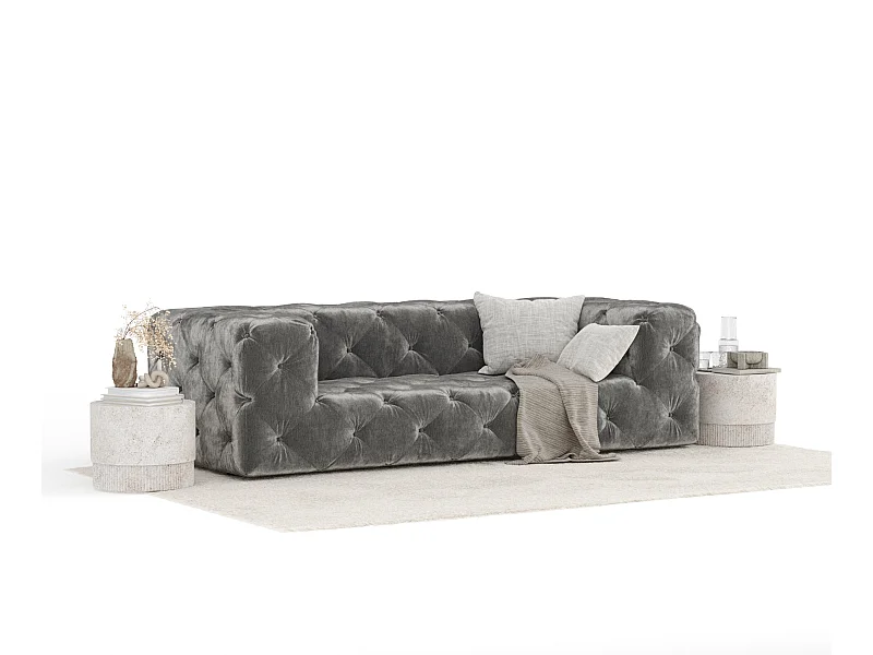 Sofa Cosimo - szenil - trzyosobowa - szary