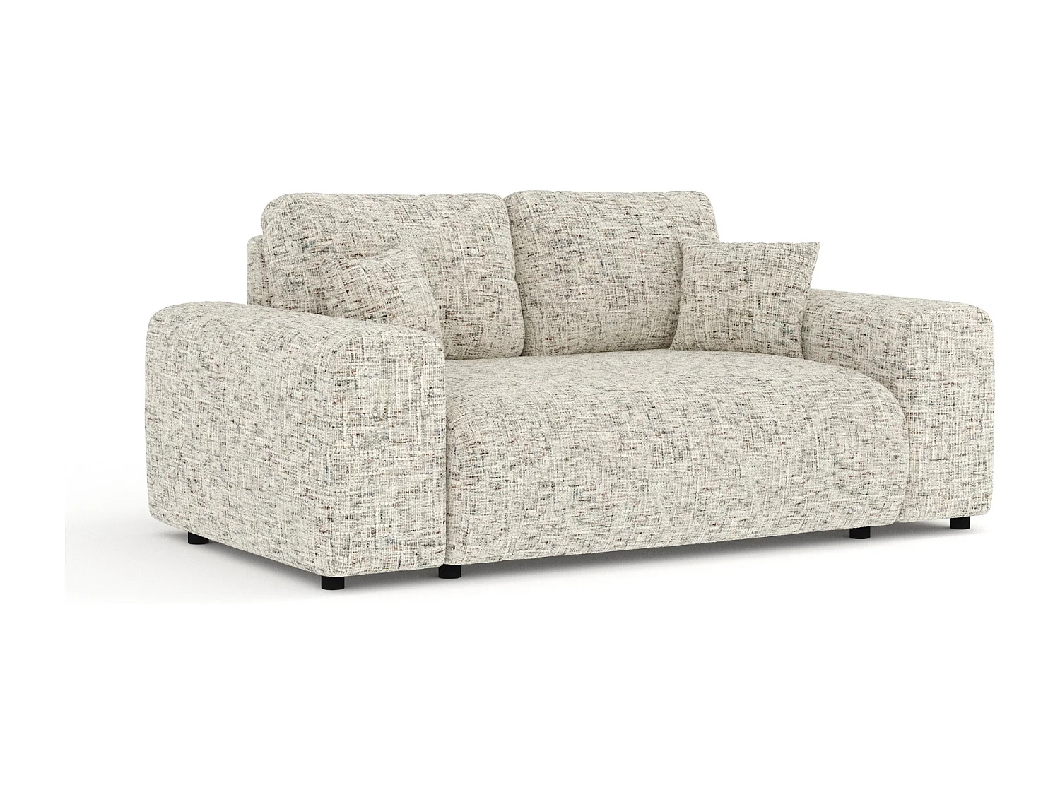 Canapé en toile tissée Zanzibar - 2 places - beige mélangé